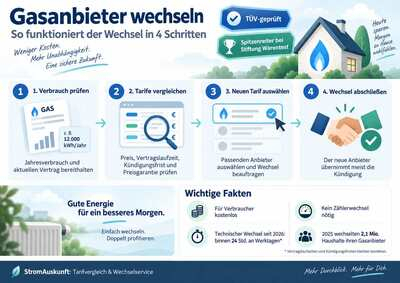 Erklärgrafik Gasanbieter wechseln