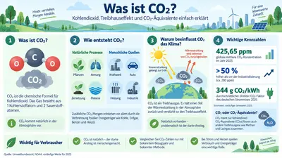 Was ist CO₂? Entstehung, Treibhauseffekt und wichtige Kennzahlen einfach erklärt
